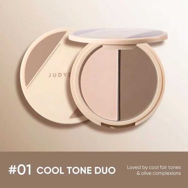 Bảng Highlight Và Tạo Khối Judydoll 4 Màu - 01 Tông Lạnh 9g (Mới) Highlight & Contour Palette