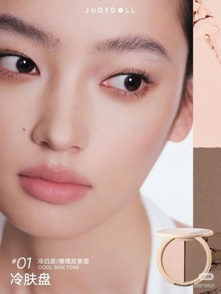 Bảng Highlight Và Tạo Khối Judydoll 4 Màu - 01 Tông Lạnh 9g (Mới) Highlight & Contour Palette