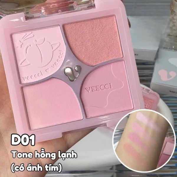 VEECCI Bảng Má Hồng và Bắt Sáng