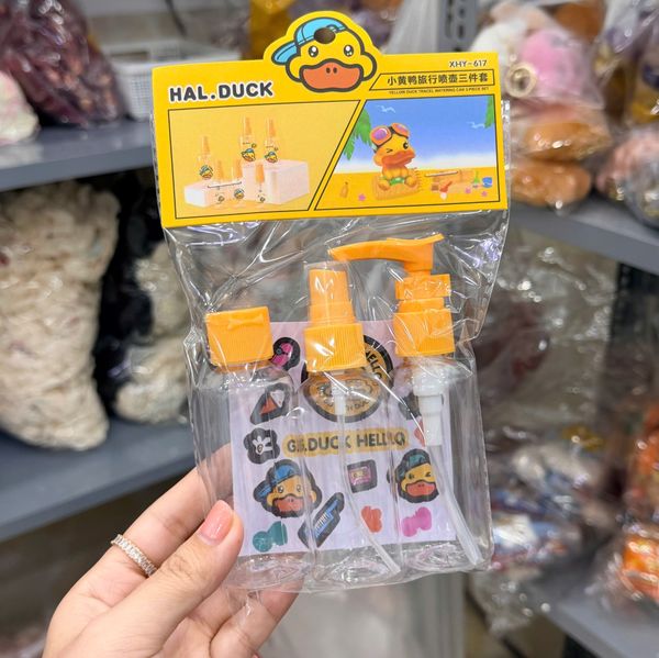 Set 3 chai chiết mỹ phẩm vịt vàng