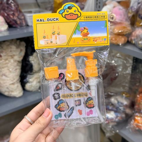 Set 3 chai chiết mỹ phẩm vịt vàng