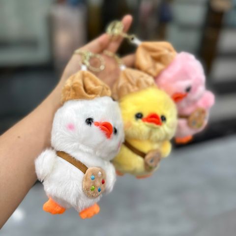 Móc khóa vịt biểu cảm đeo túi