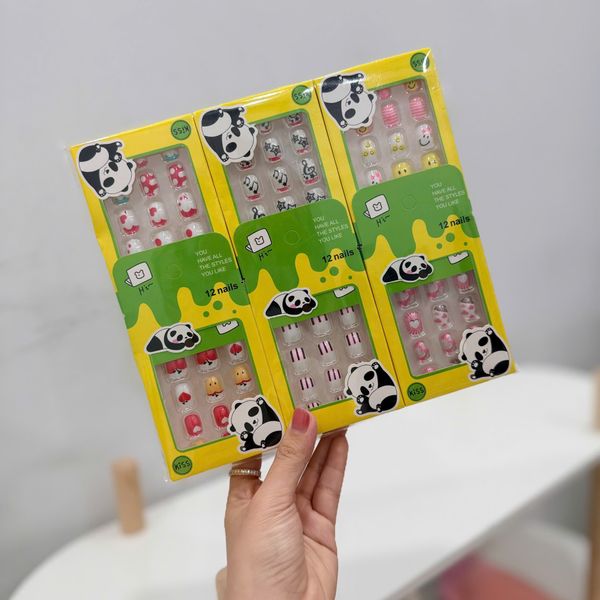 Móng giả trẻ em hoạ tiết trơn