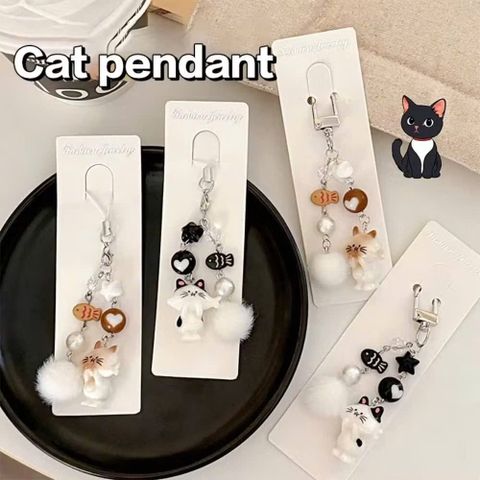 Móc khóa icon Mèo Cá Đôi