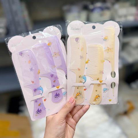 Set 3c lược nhựa