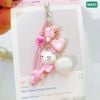 Móc treo kitty hồng cục bông