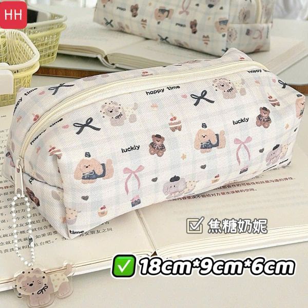 Túi đựng bút gấu nơ