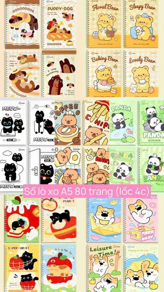 Sổ lò xo A5 - 80 Trang