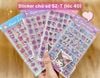 Sticker 6 tấm chữ số