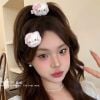 1 chiếc Kẹp kitty nơ hồng nhạt T1