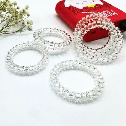 1 chiếc Chun lò xo trắng trong suốt