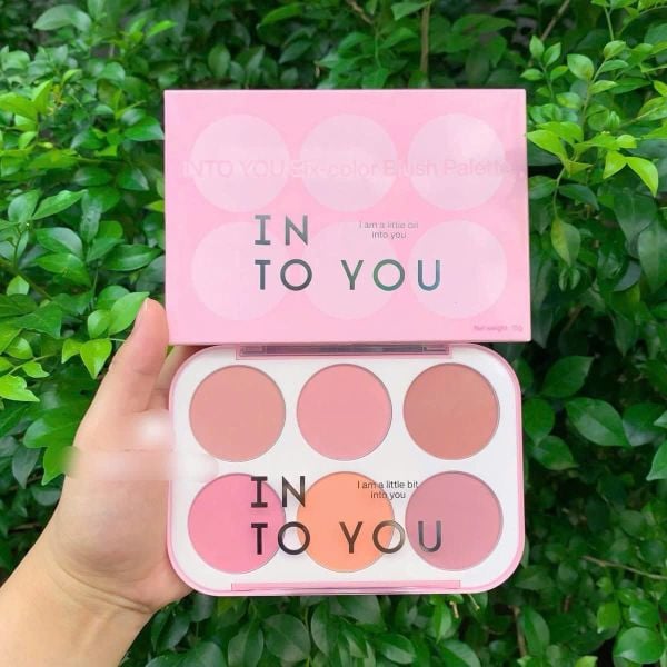 ( Công Ty) INTO YOU Six - Color Blush Palette Má Hồng 6 Ô