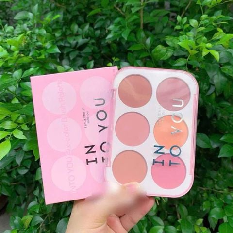( Công Ty) INTO YOU Six - Color Blush Palette Má Hồng 6 Ô