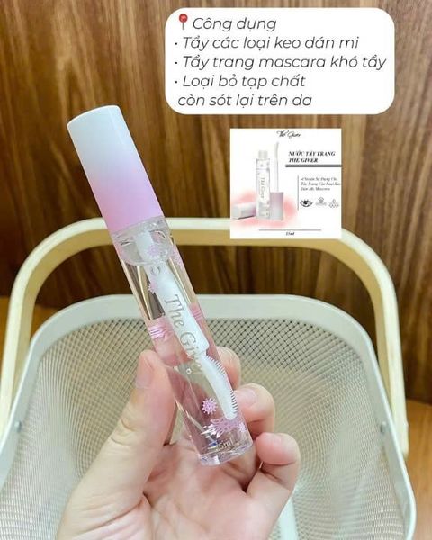 NƯỚC TẨY TRANG THE GIVER – TẨY SẠCH MỌI DẤU VẾT MASCARA & KEO DÁN MI