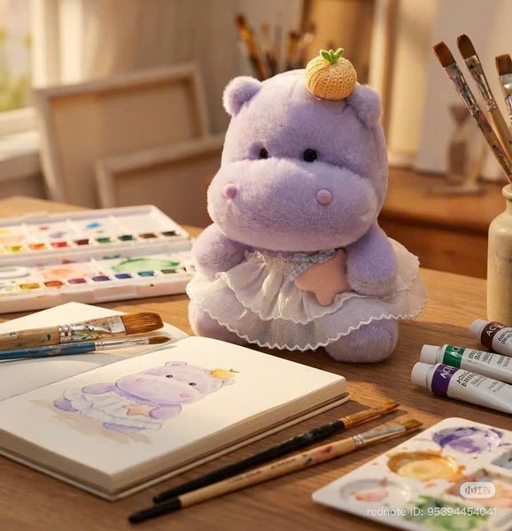 Hà mã phối phụ kiện 25cm