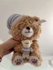 Teddy gấu ôm thỏ đội mũ - 40cm