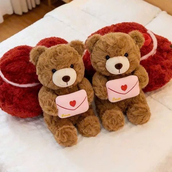 Hộp quà tim và Teddy thiệp 35cm