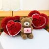 Hộp quà tim và Teddy thiệp 35cm
