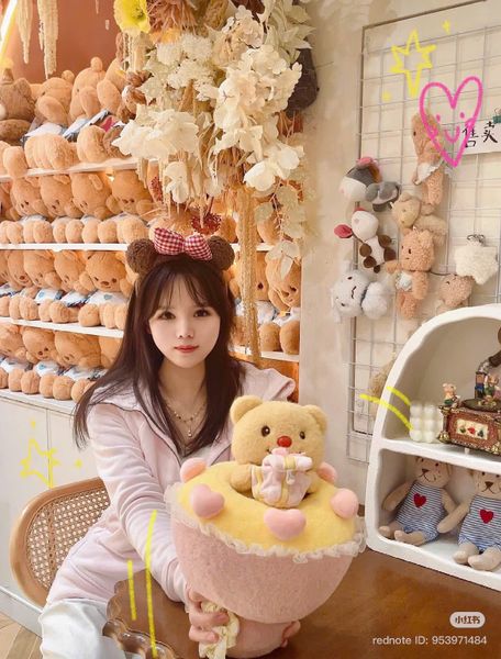 Bó hoa gấu quà tặng 35cm