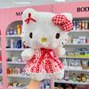 Hello Kitty váy kẻ nơ đỏ 45cm