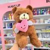 Teddy Ôm tim thiên thần 45cm - màu nâu