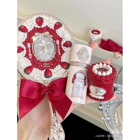 [FLOWER KNOWS] Bộ Sưu Tập 2025 Dâu Cupid strawberry Cupid GƯƠNG CẦM TAY Hoa Biết