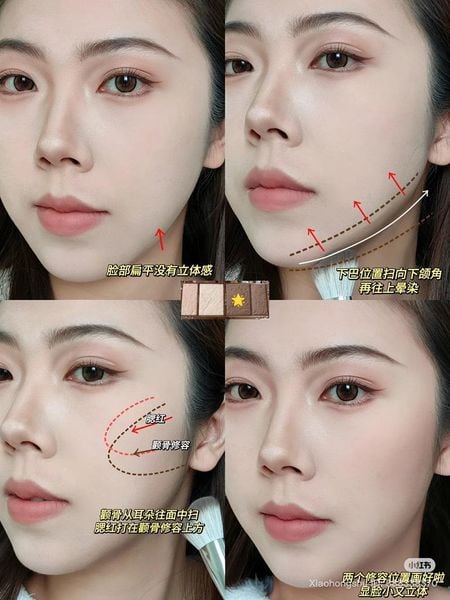 Bảng Tạo Khối + Highlight Flower Knows 4Ô 16G  #02 Tawny Tea