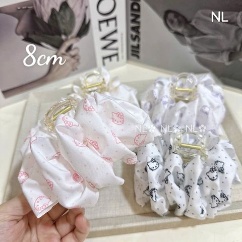 Cào voan phồng trơn in mèo