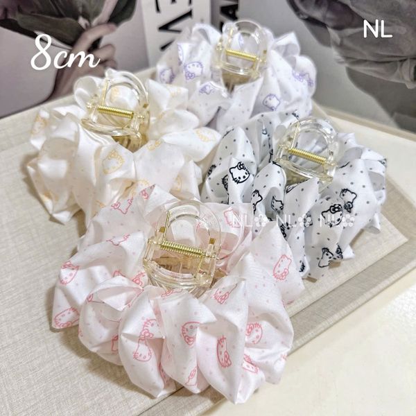 Cào voan phồng trơn in mèo