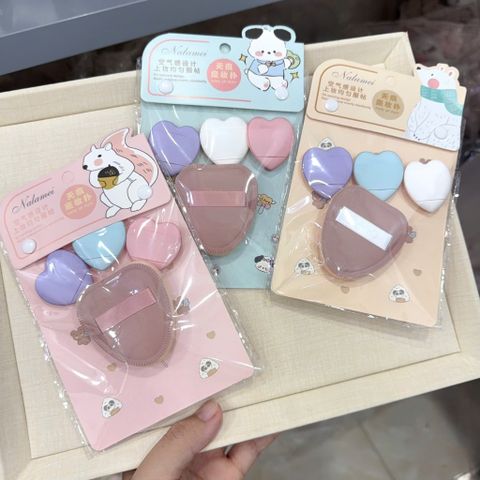 Set 4 bông phấn tim