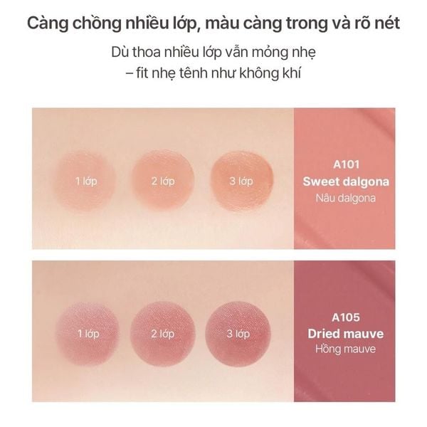 [MỚI] Son kem Black Rouge Air Fit Velvet Lite mềm mịn màu trendy - 4.2g