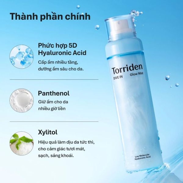 Xịt Dưỡng Torriden Dive In Glow Mist 50ml