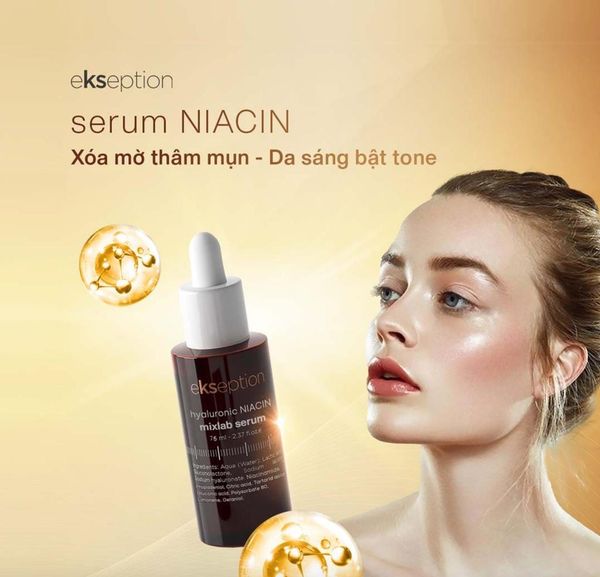 Tinh Chất Hỗ Trợ Giảm Mụn Xóa Thâm Ekseption Hyaluronic Niacin Mixlab 75ml