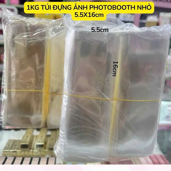 Túi trong suốt bọc đựng Photobooth kích thước 5,5x16cm và 10,5x16cm