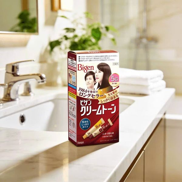 Thuốc Nhuộm Phủ Bạc Tóc Bigen Cream Tone  Nhật Bản
