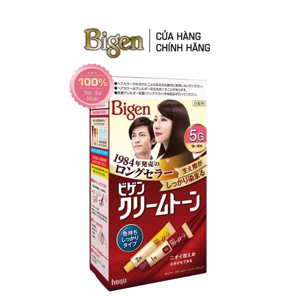 Thuốc Nhuộm Phủ Bạc Tóc Bigen Cream Tone  Nhật Bản
