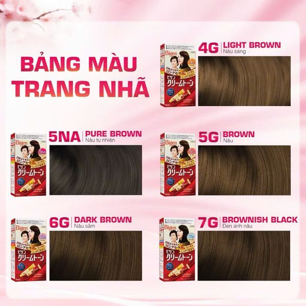 Thuốc Nhuộm Phủ Bạc Tóc Bigen Cream Tone  Nhật Bản