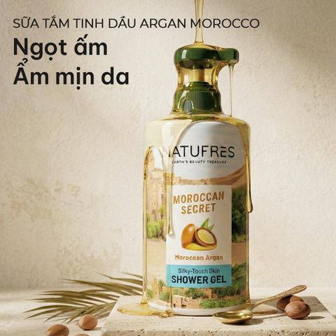 Sữa Tắm Thơm Ngọt Ấm Tinh Dầu Argan Morocco NATUFRES Moroccan Secret