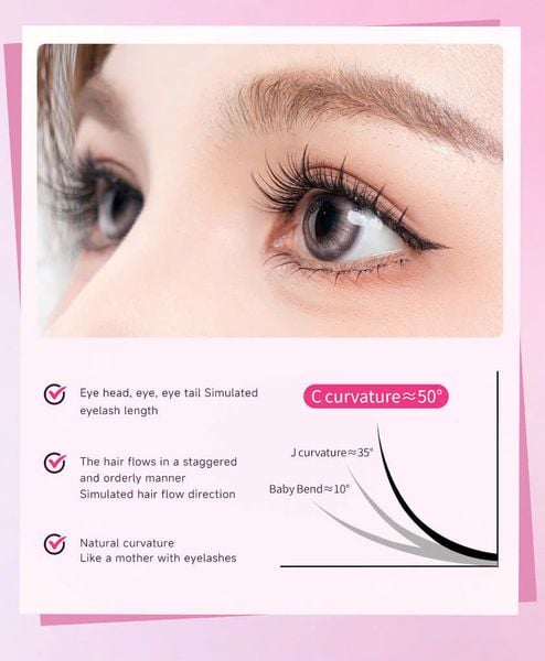 Life Girls Mi Giả Sẵn Keo 10 Hàng -  LIFE6008