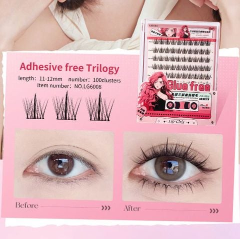 Life Girls Mi Giả Sẵn Keo 10 Hàng -  LIFE6008