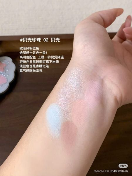 FLOWER KNOWS Shell's Jewel Collection 6 - Color Eyeshadow Palette Bảng Mắt