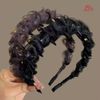 Cài voan trơn tím đen