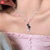 Vòng cổ mèo đen mix sao tim