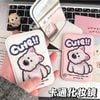 Gương da gấp gọn cún cute