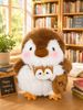 Chim cánh cụt nâu đeo túi chéo, đeo yếm - 60cm