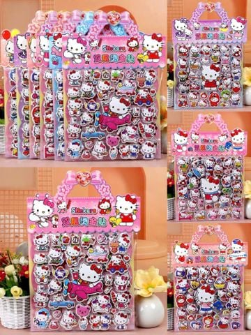 Sticker nổi quai xách kitty