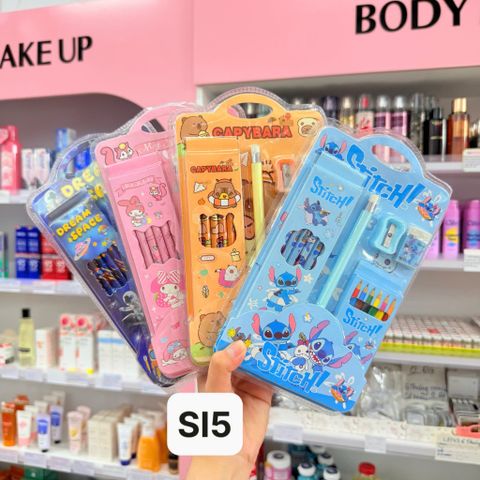 Set bút chì + bút màu 5 món
