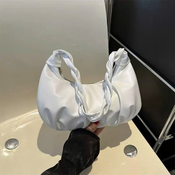 Túi xách da phồng trơn dây thắt chéo