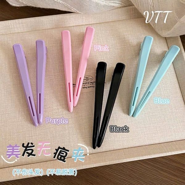 Kẹp mỏ vịt dài màu trơn