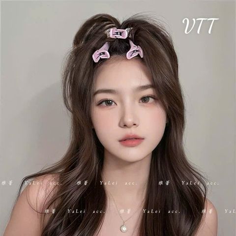 Kẹp mỏ vịt dài màu trơn